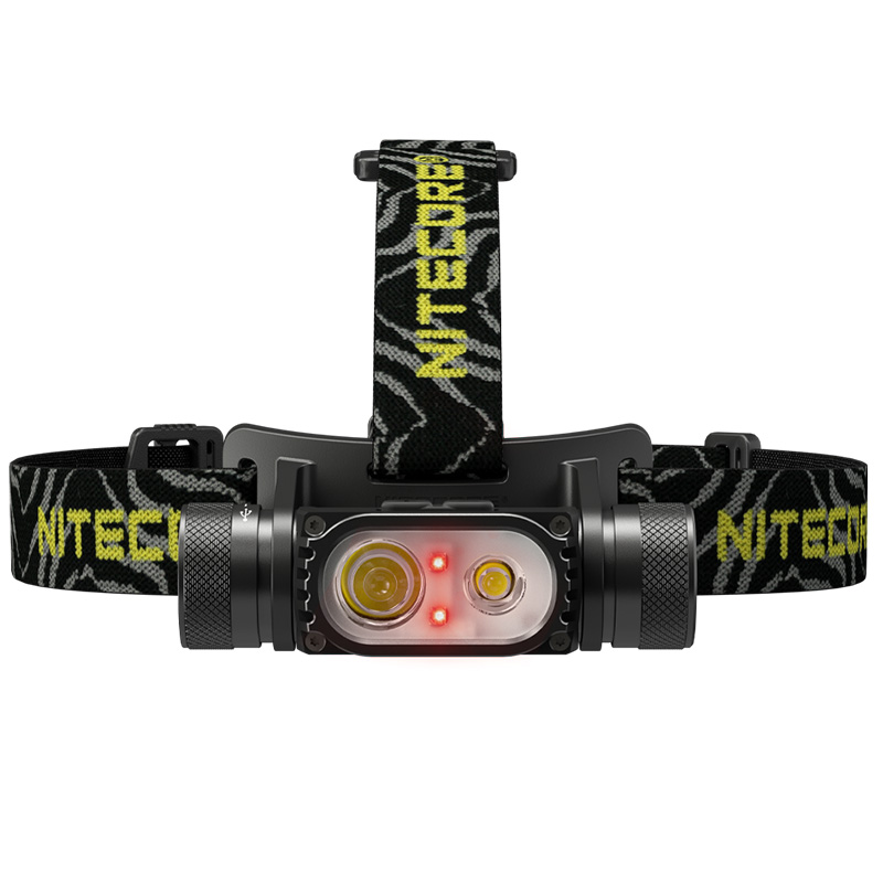 Ліхтар налобний фокусований Nitecore HC68 (Luminus LED + RED LED, 2000 люмен, 16 режимів, 1x18650, USB-C)