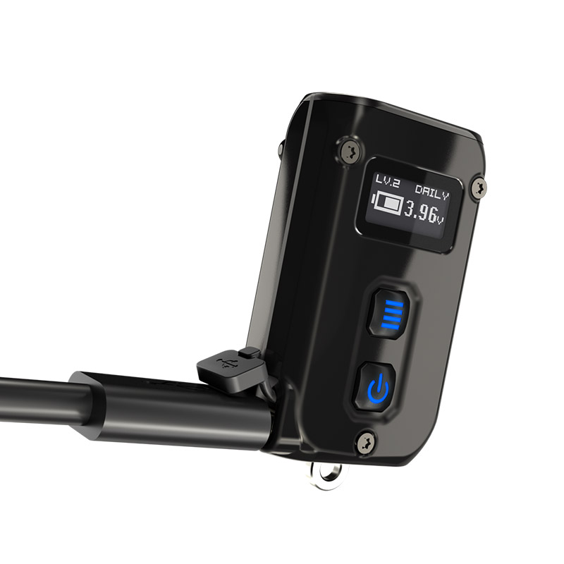 Ліхтар наключний Nitecore TINI 2 SS (2xOSRAM P8, 500 люмен, 5 режимів, USB Type-C), чорна смола