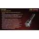Мощный тактический фонарь NItecore CR7 с белым и красным светом