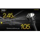 Ліхтар Nitecore MH40S (Luminengin G9, 1500 люмен, 7 режимів, 2x21700, USB Type-C), комплект