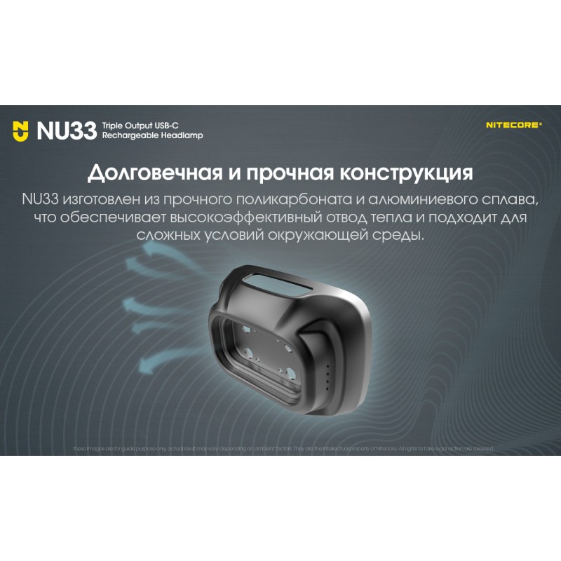 Налобный фонарь Nitecore NU33