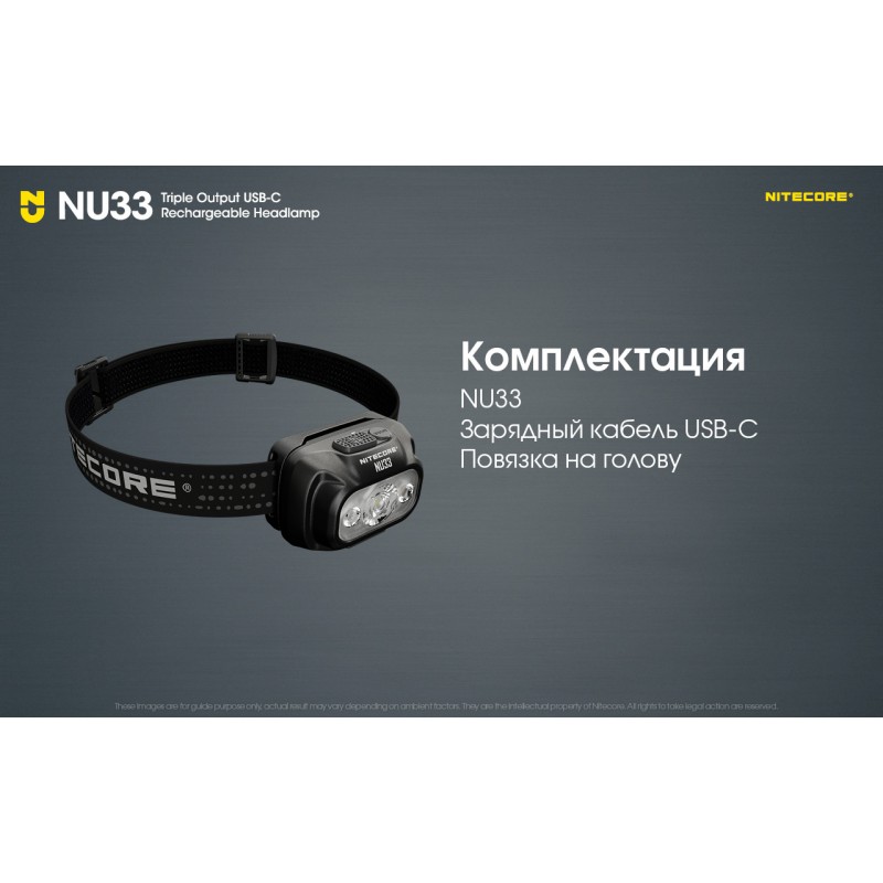 Налобный фонарь Nitecore NU33
