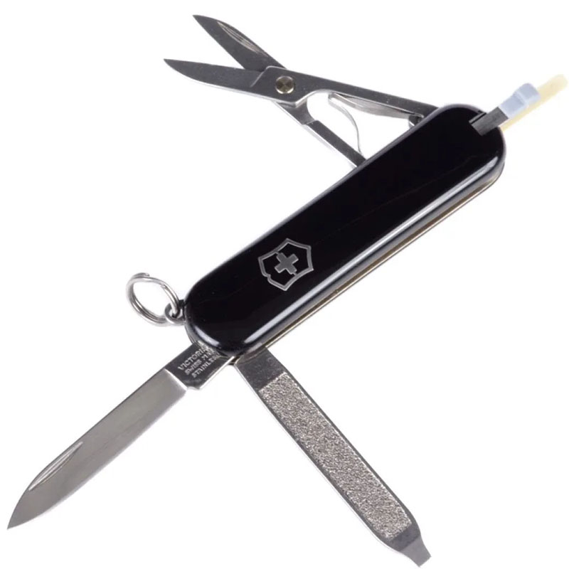 Ніж складаний, мультитул Victorinox Classic SD (58мм, 7 функцій), чорний 06223.3G
