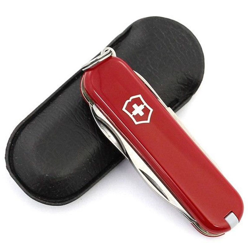 Ніж складаний, мультитул Victorinox Classic SD (58мм, 7 функцій), червоний 06223.G