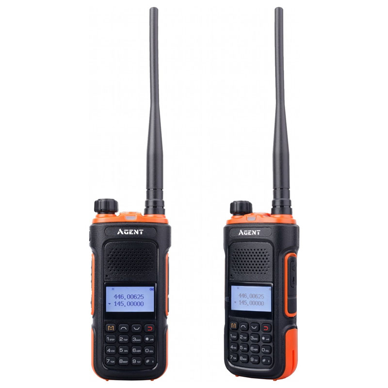 Рація Agent AR-UV10 Twin Pack (0.5W, UHF400-470MHz, VHF136-174MHz, до 10 км, 128 каналів, АКБ), 2 шт