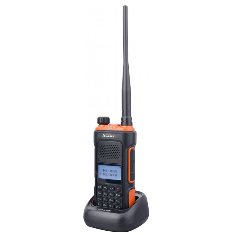 Рація Agent AR-UV10 Six Pack (0.5W, UHF400-470MHz, VHF136-174MHz, до 10 км, 128 каналів, АКБ), 6 шт
