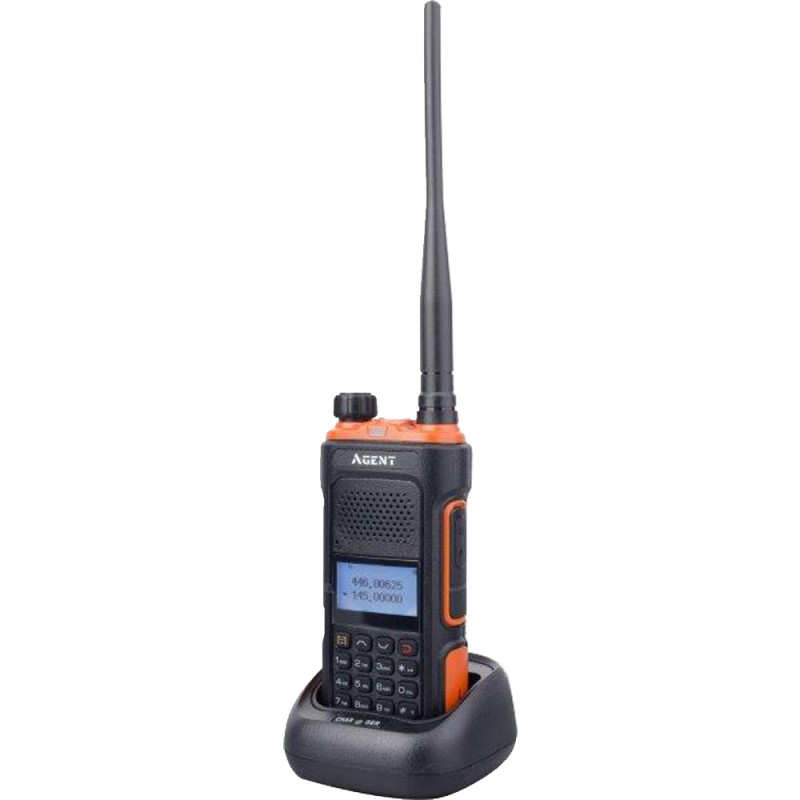 Рація Agent AR-UV10 Quad Pack (0.5W, UHF400-470MHz, VHF136-174MHz, до 10 км, 128 каналів, АКБ), 4 шт