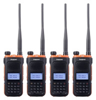 Рація Agent AR-UV10 Quad Pack (0.5W, UHF400-470MHz, VHF136-174MHz, до 10 км, 128 каналів, АКБ), 4 шт
