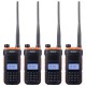 Рація Agent AR-UV10 Quad Pack (0.5W, UHF400-470MHz, VHF136-174MHz, до 10 км, 128 каналів, АКБ), 4 шт