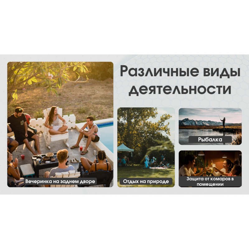 2в1 Фумигатор беспроводной, Power Bank Nitecore EMR30 (QC 3.0, 10400mAh, Отпугиватель нагрев и ультразвук)