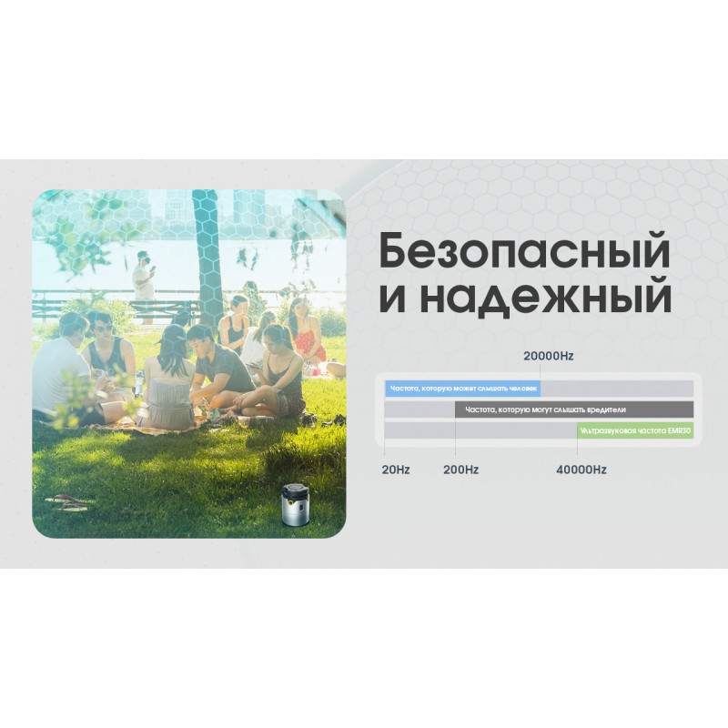 2в1 Фумигатор беспроводной, Power Bank Nitecore EMR30 (QC 3.0, 10400mAh, Отпугиватель нагрев и ультразвук)