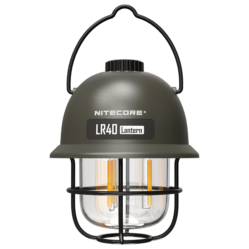 2в1 - Фонарь кемпинговый + Power Bank LR40 (USB Type-C), армейский зеленый
