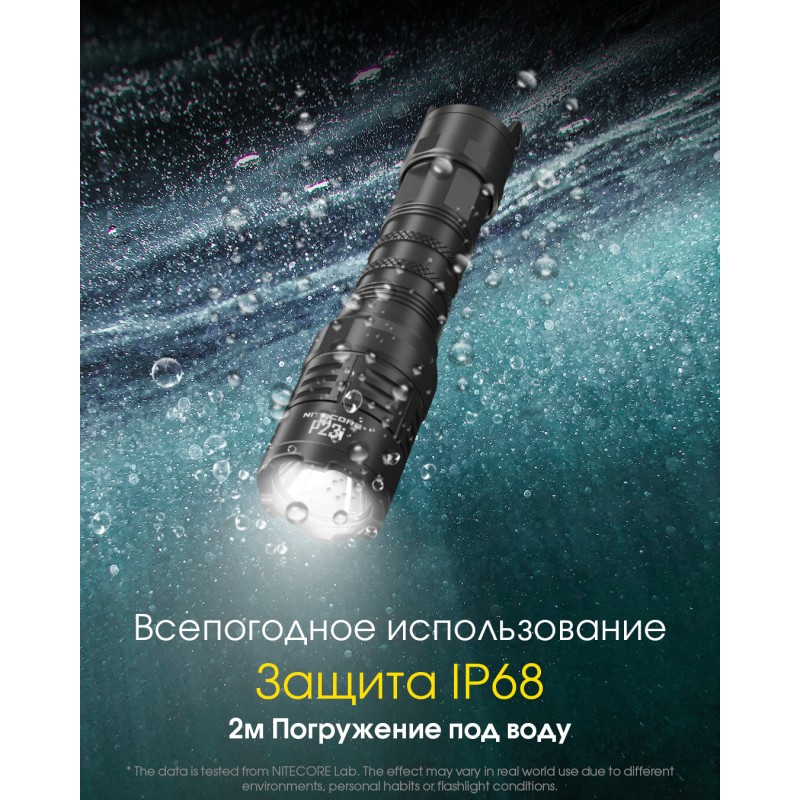 Потужний тактичний ліхтар Nitecore P23i (USB Type-C)
