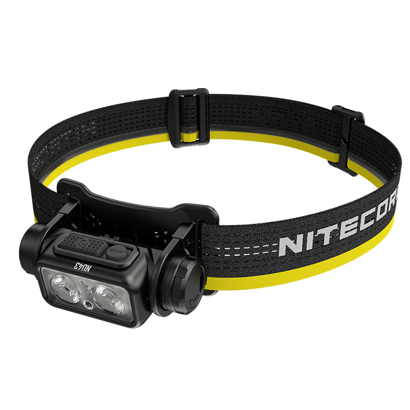 Фонарь налобный Nitecore NU43 (Белый + Красный LED, 1400 люмен, 9 режимов, 1x18650, USB-C, датчик приближения)