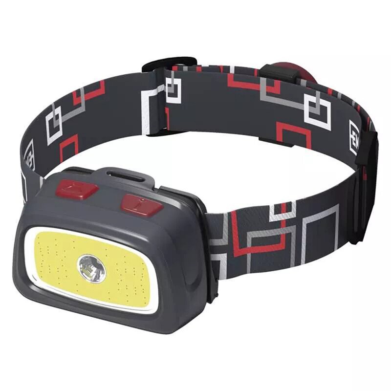 3в1 - Фонарь налобный + маяк + свисток Emos P3531 (LED + COB, 330 люмен, 7 режимов, 3xAAA+1хCR2032)