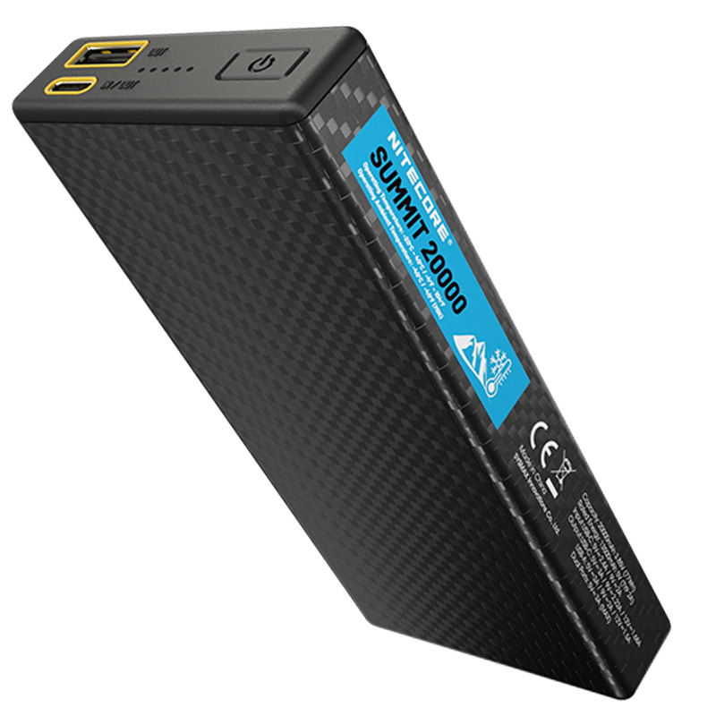 Внешнее зарядное устройство Power Bank Nitecore SUMMIT 20000 (77W, QC 3.0, 20000mAh, с функцией подогрева)