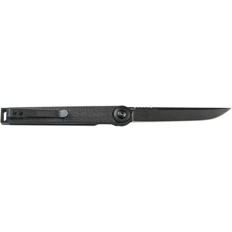 Ніж складаний Boker Plus Kaizen Black (довжина: 180мм, лезо: 75мм, чорне), чорний