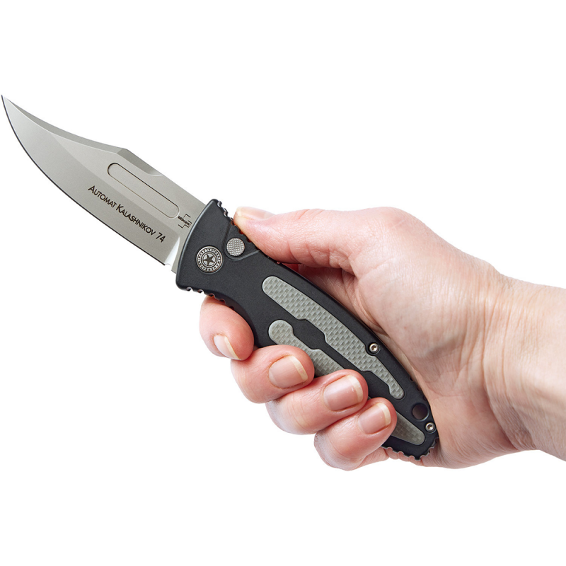 Ніж складаний Boker Plus Kalashnikov 74 Auto (довжина: 195мм, лезо: 85мм), чорний