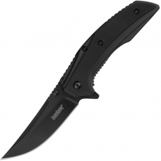 Ніж складаний Kershaw Outright (довжина: 181мм, лезо: 76мм, чорне), чорний