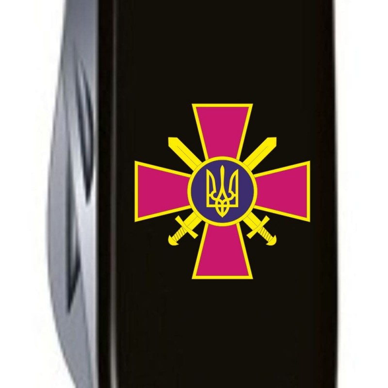 Ніж складаний, мультитул Victorinox Spartan Емблема ЗСУ (91мм, 12 функцій), чорний 13603.3_W0020u