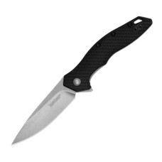 Нож складной Kershaw Shoreline (длина: 180 мм, лезвие: 76 мм), черный