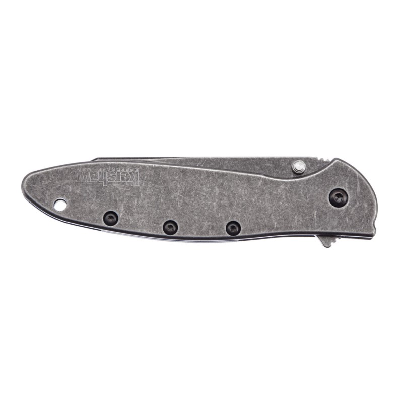 Ніж складаний Kershaw Leek RT BlackWash (довжина: 179 мм, лезо: 76 мм), сірий