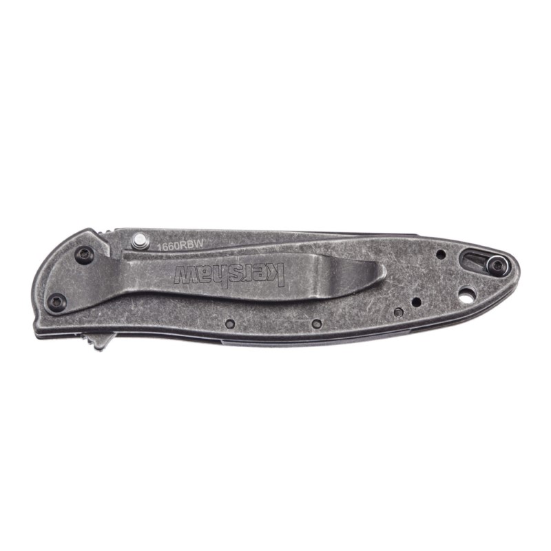 Ніж складаний Kershaw Leek RT BlackWash (довжина: 179 мм, лезо: 76 мм), сірий
