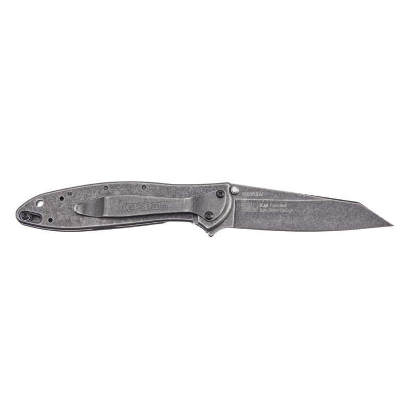 Ніж складаний Kershaw Leek RT BlackWash (довжина: 179 мм, лезо: 76 мм), сірий