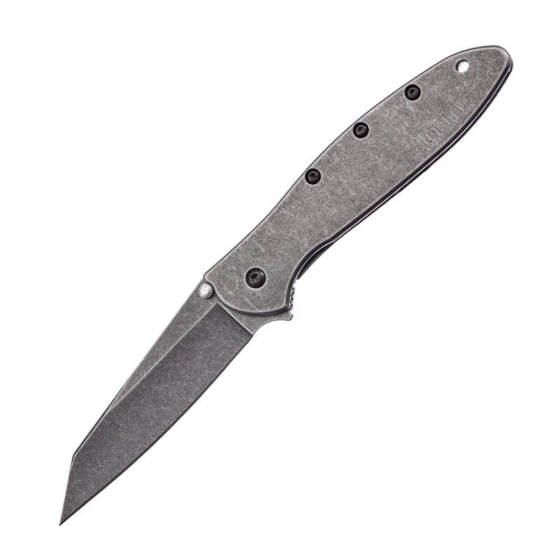Ніж складаний Kershaw Leek RT BlackWash (довжина: 179 мм, лезо: 76 мм), сірий