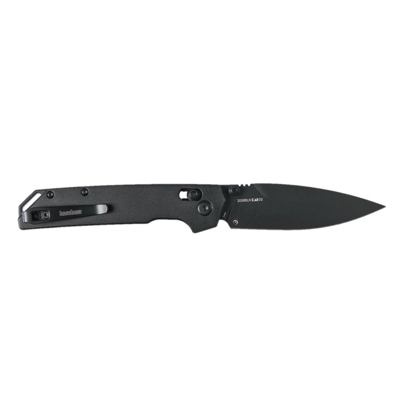 Ніж складаний Kershaw Iridium (довжина: 200 мм, лезо: 86 мм, чорне), чорний