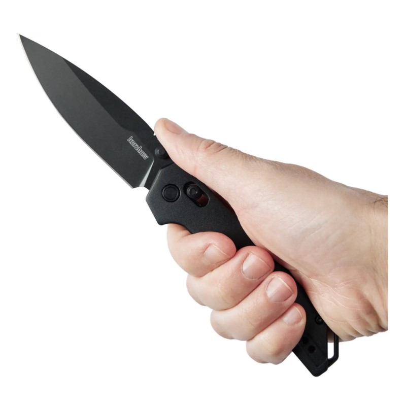 Ніж складаний Kershaw Iridium (довжина: 200 мм, лезо: 86 мм, чорне), чорний