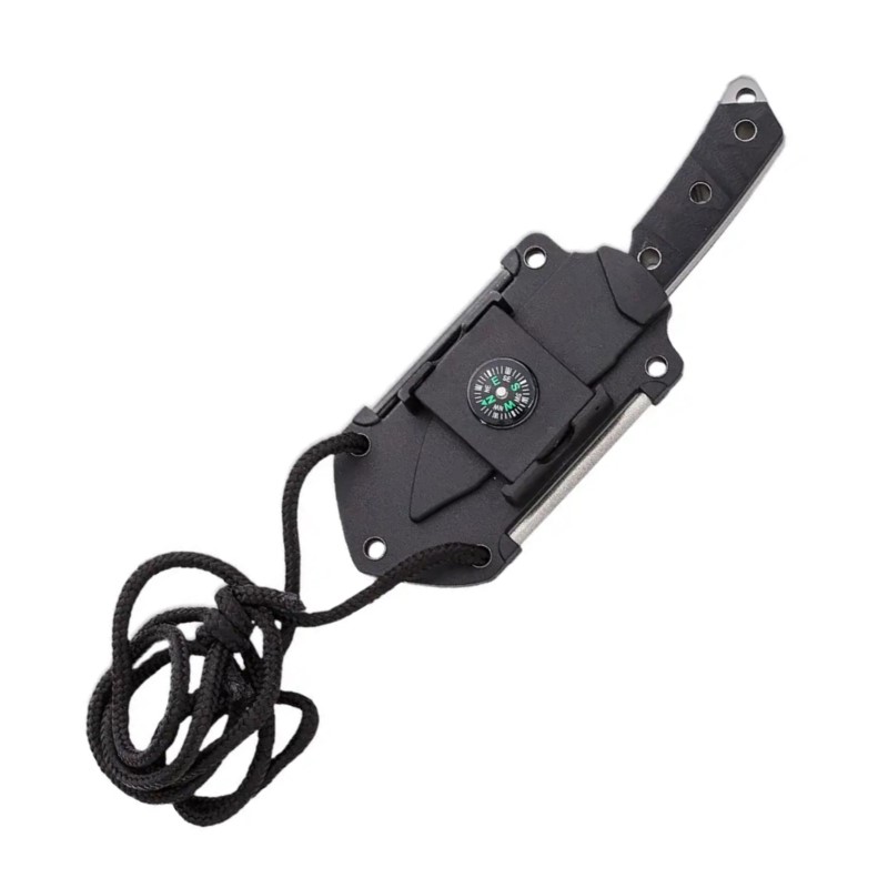 Ніж фіксований Boker Magnum Survival Neckup (довжина 138 мм, лезо 71 мм, чорний)
