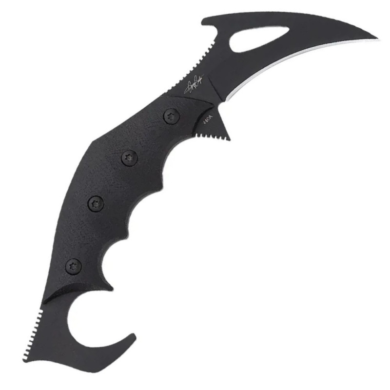 Ніж фіксований керамбіт Boker Magnum Carnifex (довжина 180 мм, лезо 67 мм, чорне), чорний