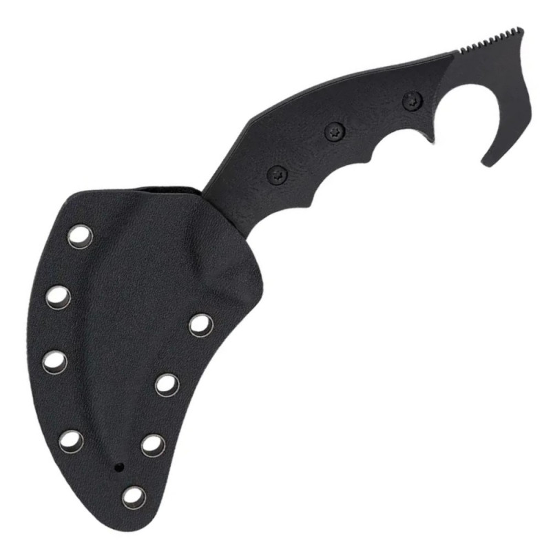 Ніж фіксований керамбіт Boker Magnum Carnifex (довжина 180 мм, лезо 67 мм, чорне), чорний