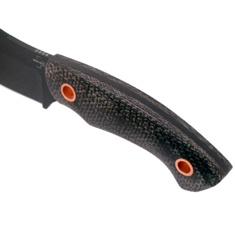 Ніж фіксований Boker Plus Nessmi (довжина 155 мм, лезо 70 мм, чорне), чорний