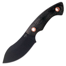 Ніж фіксований Boker Plus Nessmi (довжина 155 мм, лезо 70 мм, чорне), чорний