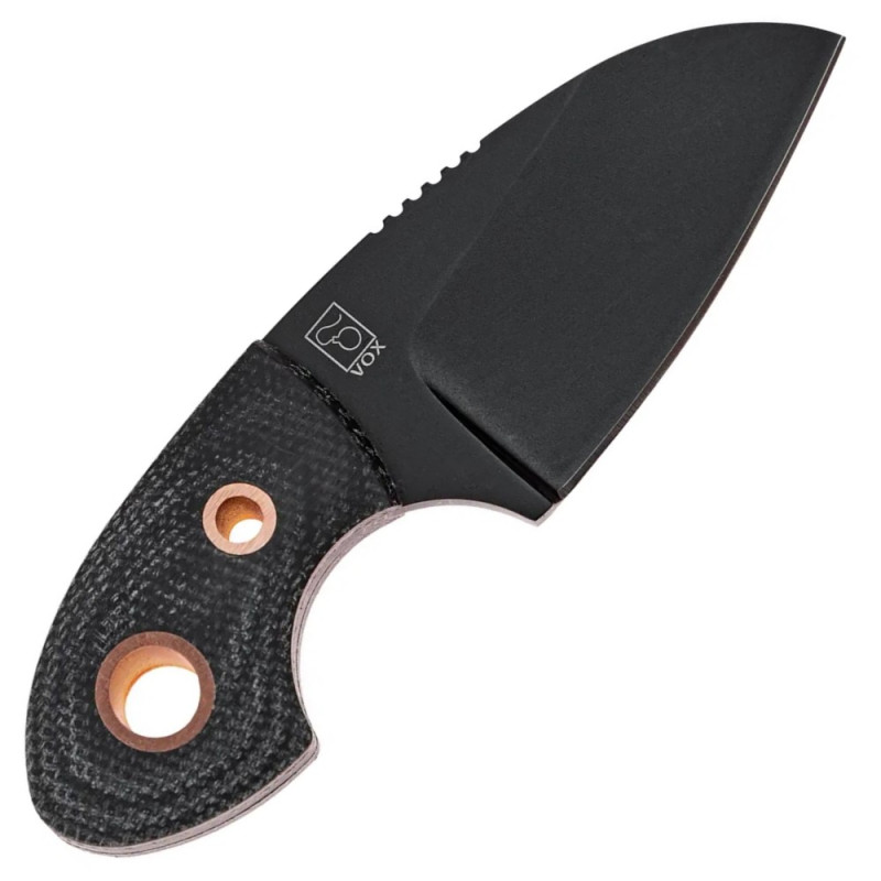 Ніж фіксований Boker Plus Gnome (довжина 98 мм, лезо 55 мм, чорне), чорний