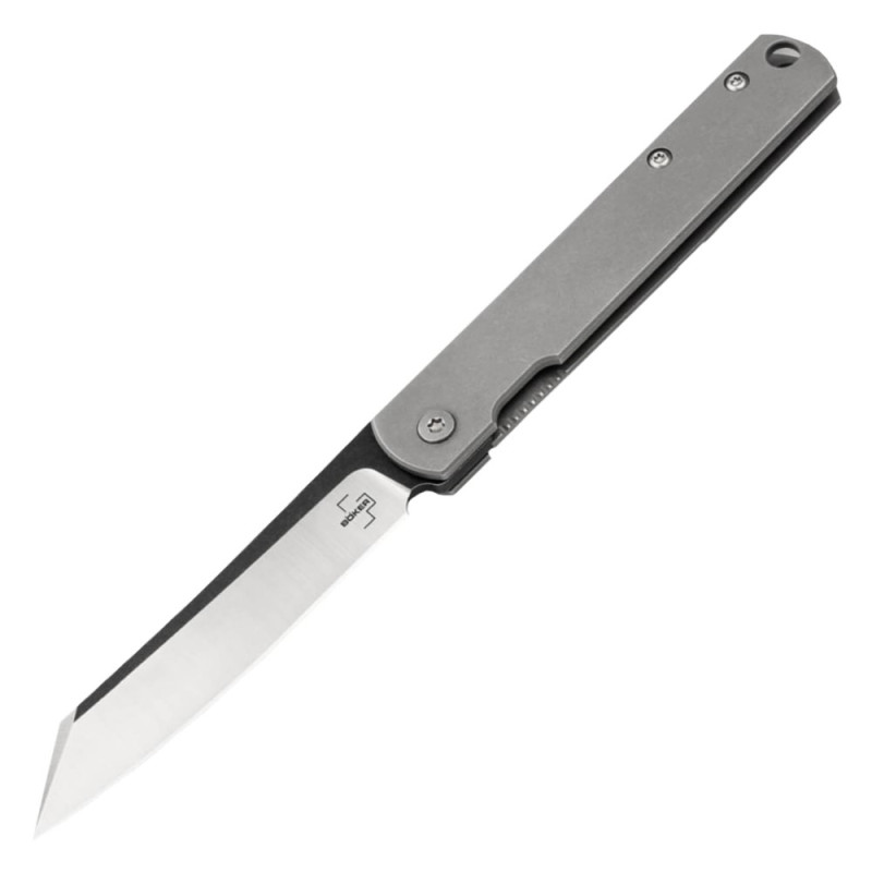 Нож складной Boker Plus Zenshin grey (длина 170 мм, лезвие 75 мм), серый