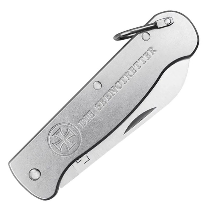 Нож складной Boker Plus Seenotretter 01 (длина 195 мм, лезвие 85 мм), серый