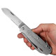Нож складной Boker Plus Seenotretter 01 (длина 195 мм, лезвие 85 мм), серый