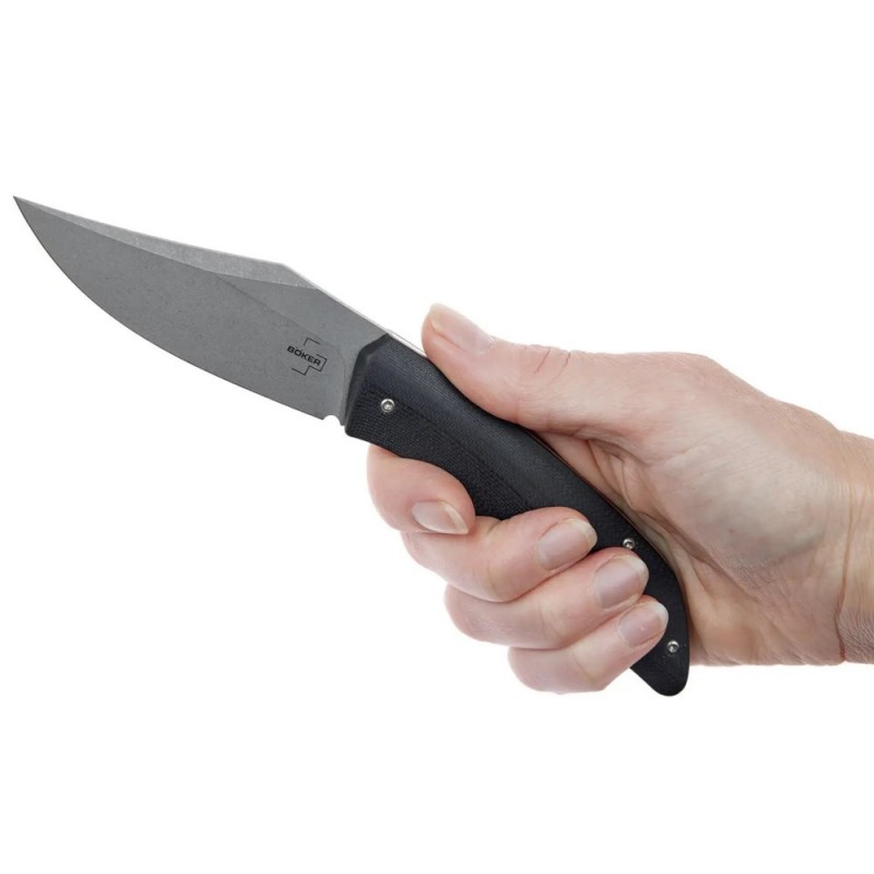 Ніж складаний Boker Plus Samosaur (довжина 199 мм, лезо 87 мм), чорний