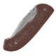 Нож складной Boker Plus Pocket Bowie (длина 158 мм, лезвие 68 мм), коричневый