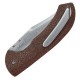 Нож складной Boker Plus Pocket Bowie (длина 158 мм, лезвие 68 мм), коричневый