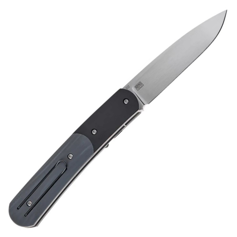 Ніж автоматичний Boker Plus Dogleg Auto (довжина 199 мм, лезо 84 мм), чорний
