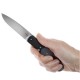 Ніж автоматичний Boker Plus Dogleg Auto (довжина 199 мм, лезо 84 мм), чорний
