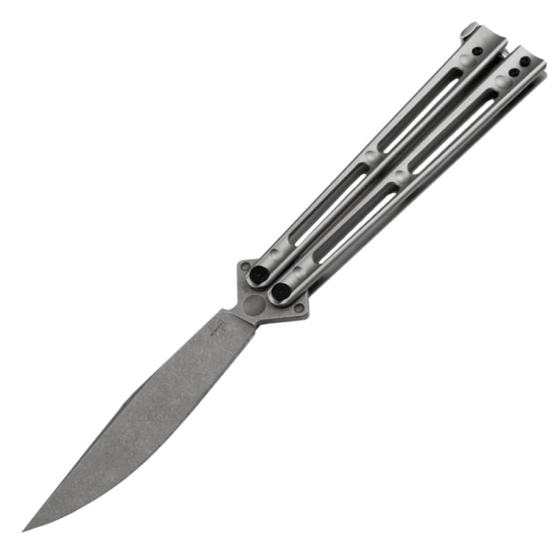 Нож бабочка, балисонг Boker Plus Papillon (длина 259 мм, лезвие 116 мм), серый