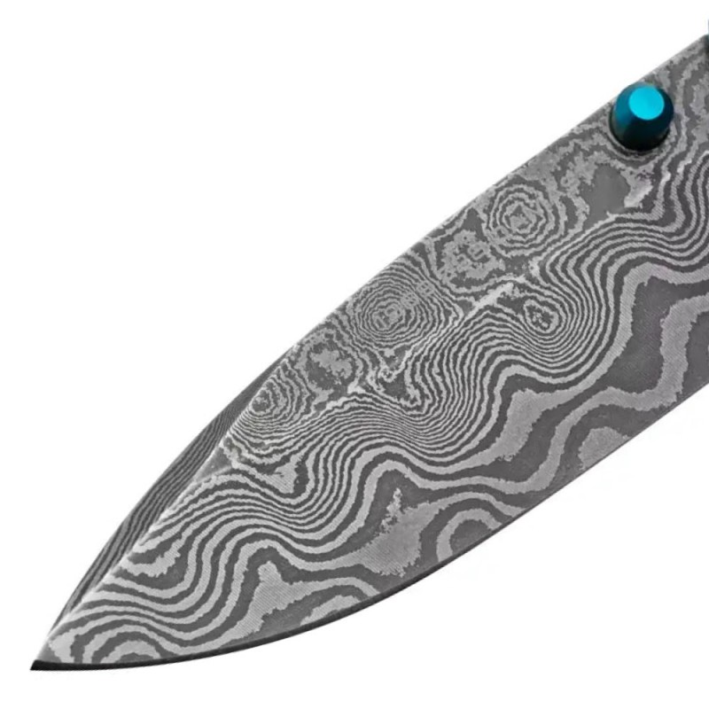 Нож складной Boker 1969 Z28-Damast (длина 186 мм, лезвие 80 мм), синий