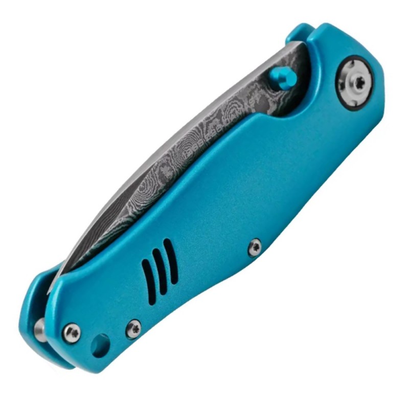 Нож складной Boker 1969 Z28-Damast (длина 186 мм, лезвие 80 мм), синий