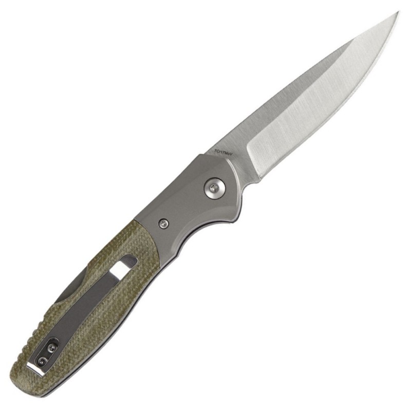 Нож складной Boker Magnum Nice (длина 195 мм, лезвие 84 мм), оливковый