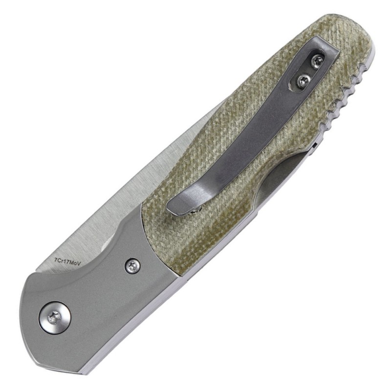 Нож складной Boker Magnum Nice (длина 195 мм, лезвие 84 мм), оливковый